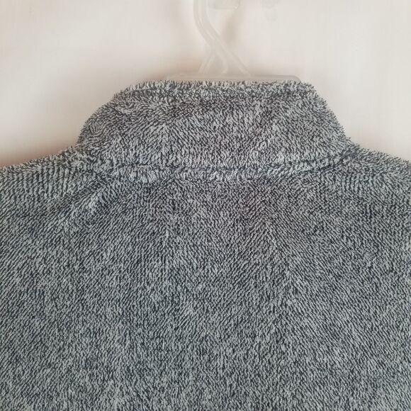 STAN HERMAN ZIP UP FLEECE JACKET. SIZE M. Grayish black. Full front zipper. - Picture 9 of 15